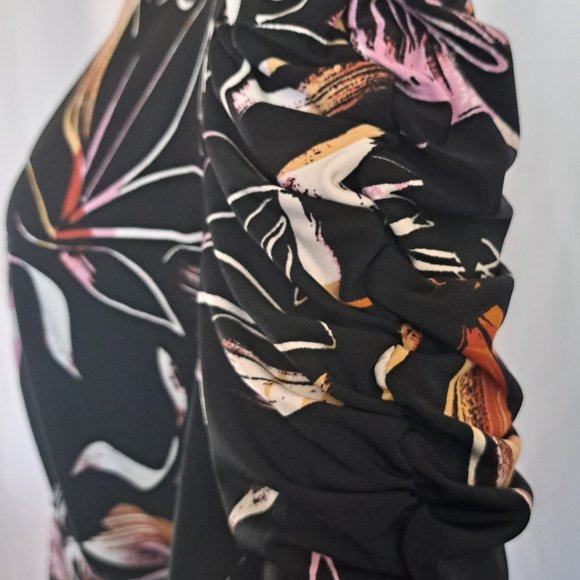 NWT JOSEPH RIBKOFF womens DRESS SIZE 12 FAUX-WRAP / SHEATH waist ribbon CANADA ! - Picture 7 of 15